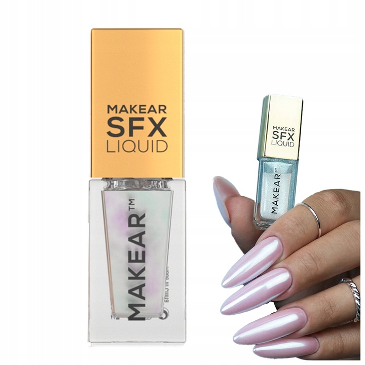 Makear Pyłek w płynie Do Zdobień Paznokci Błyszczący 5ml BP01