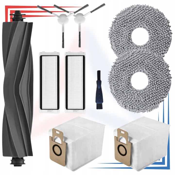 Zestaw do Xiaomi MI Robot Vacuum X10+ X20+ S10 Dreame L10 L10S zamienniki