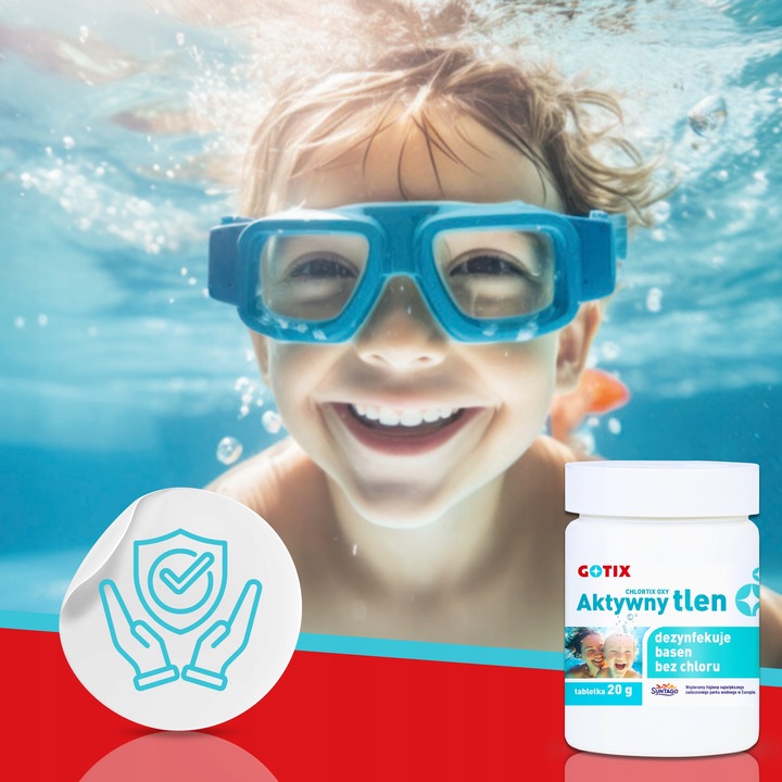Aktywny Tlen do Basenu Jacuzzi SPA Chemia Basenowa bez Chloru Tabletki