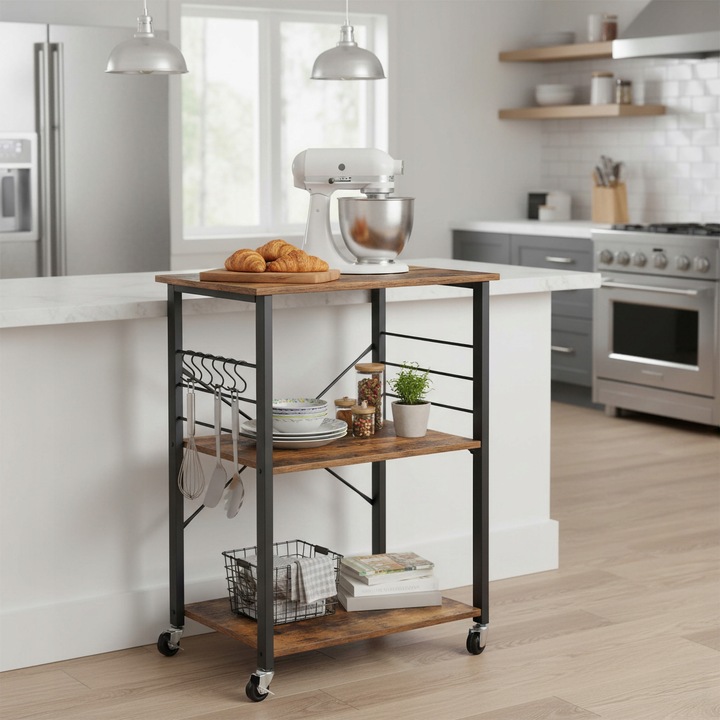 SZAFKA MOBILNA REGAŁ NA KÓŁKACH PÓŁKA WÓZEK STOLIK DO KUCHNI SALONU