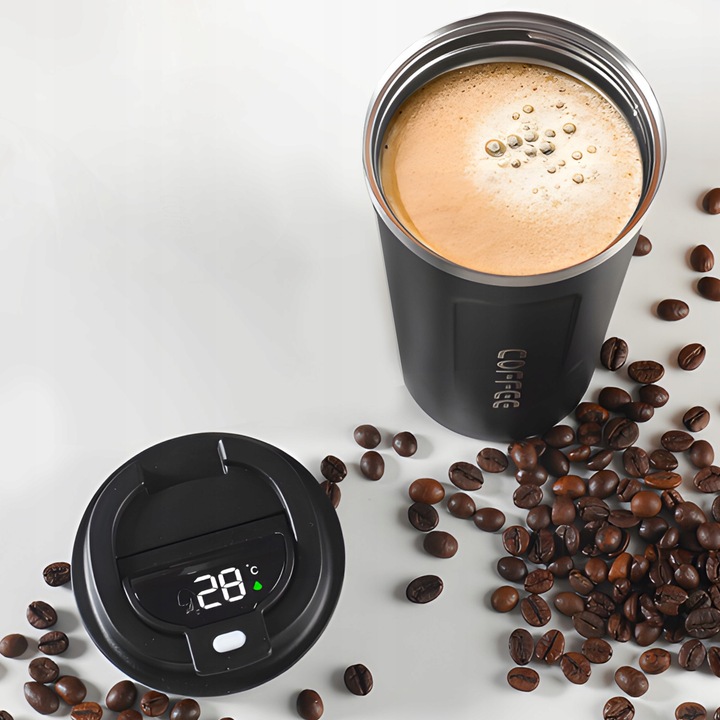 Kubek Termiczny Termos 510ml Wyświetlacz Ekran LCD SMART na Kawę Herbatę XL