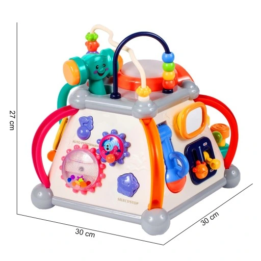 MULTIKOSTKA KOSTKA EDUKACYJNA INTERAKTYWNA DŹWIĘKI SENSORYCZNA DLA DZIECI