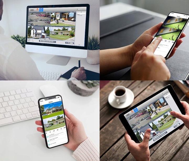 KAMERA ZEWNĘTRZNA OBROTOWA IP WiFi 3Mpx TUYA Bezprzewodowa Full HD 4x ZOOM