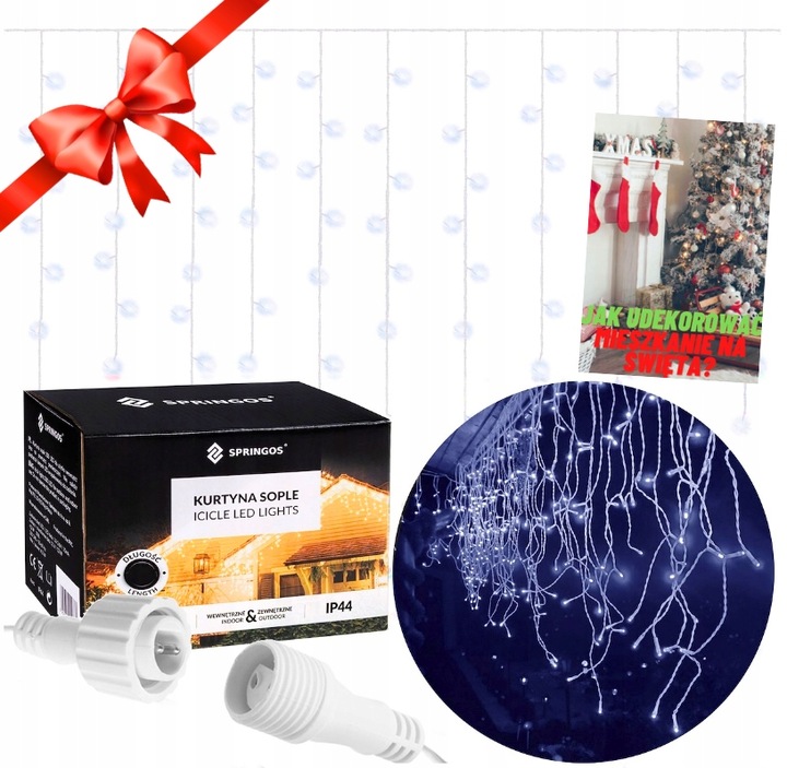 SOPLE FLASH 500 LED Flash ZEWNĘTRZNE BIAŁE ZIMNE CHOINKOWE lampki z Fleszem