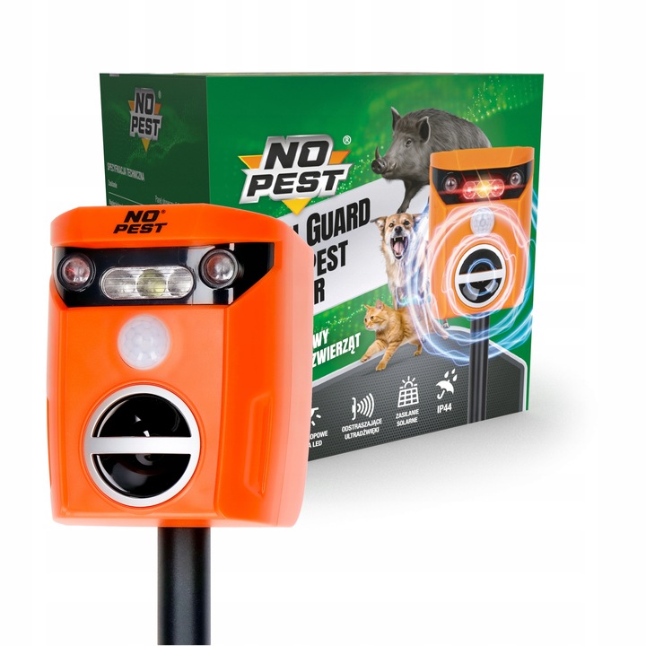 ULTRADŹWIĘKOWY ODSTRASZACZ NA LISY DZIKI SARNY JELENIE BOBRY ZAJĄCE