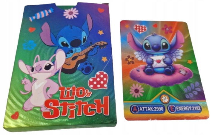LILO I STITCH ZESTAW 4w1 ZŁOTE CZARNE SREBRNE TĘCZOWE / KOLOROWE 220 sztuk