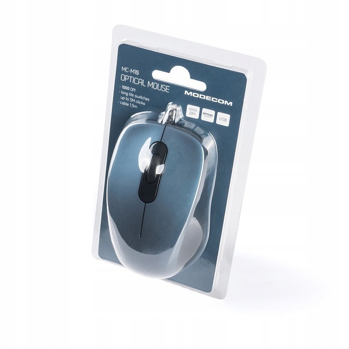 Mysz MODECOM M10 M-MC-0M10-400 (optyczna; 1000 DPI