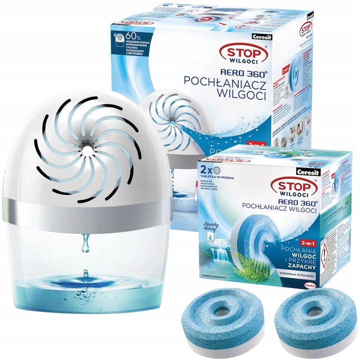 POCHŁANIACZ WILGOCI CERESIT AERO 360 BIAŁY WKŁADY