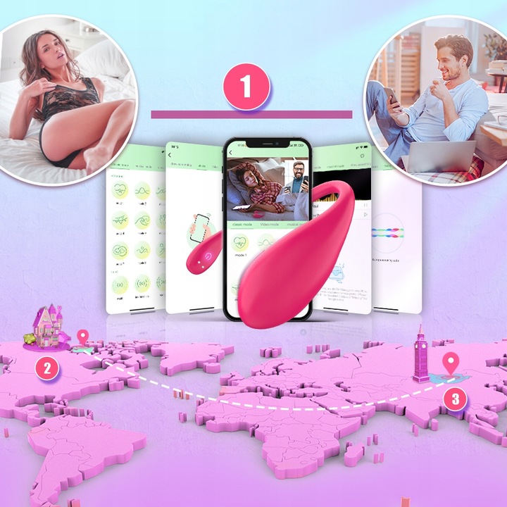 APP wielufunkcyjne Kulki i jajka stymulujące METOY