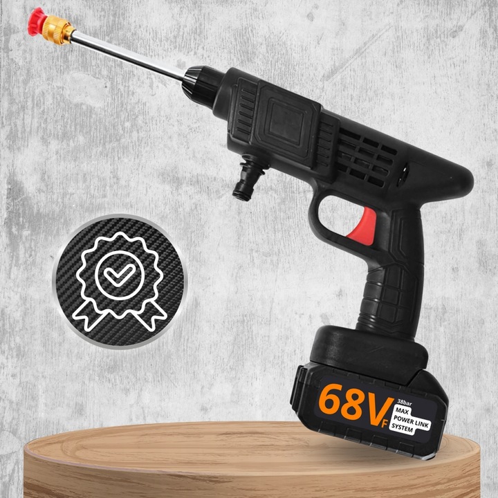 AKUMULATOROWA MYJKA CIŚNIENIOWA DO OGRODU, OKIEN I KOSTKI, ZESTAW