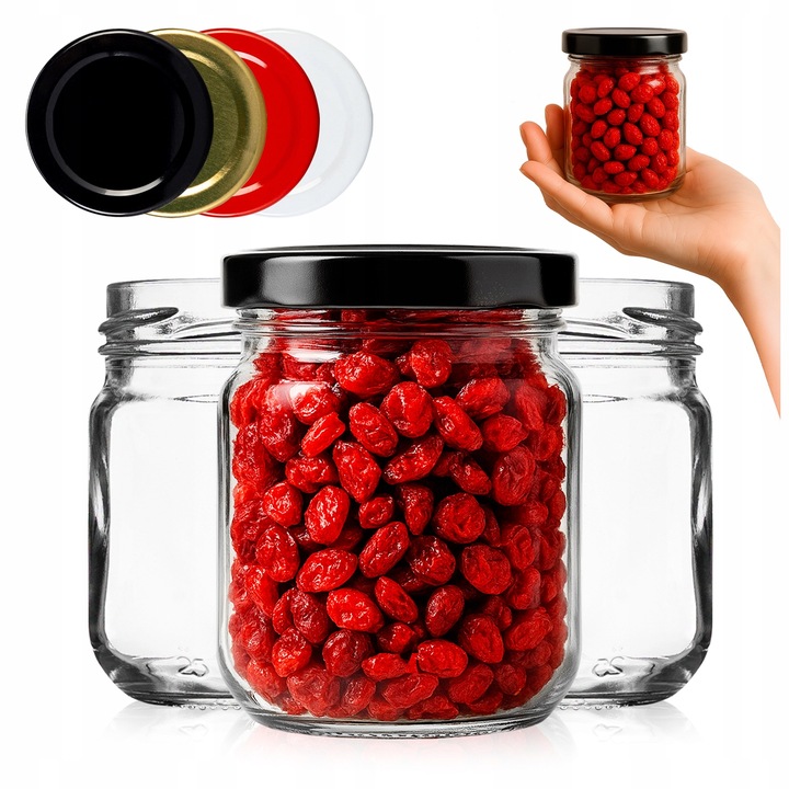 10x Słoik szklany 130 ml na MIÓD PRZETWORY DŻEM KONFITURY MUSY +