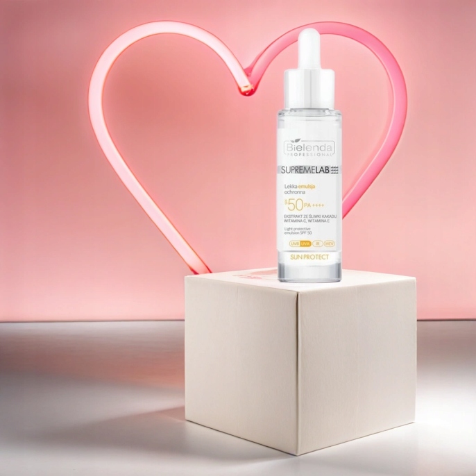 BIELENDA SUPREMELAB EMULSJA OPALANIA OCHRONNA SPF50 PA ++++ UVA UVB IR HEV