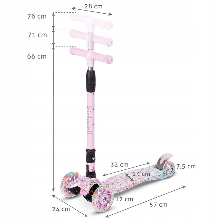 Hulajnoga trójkołowa Kidwell Vento unique