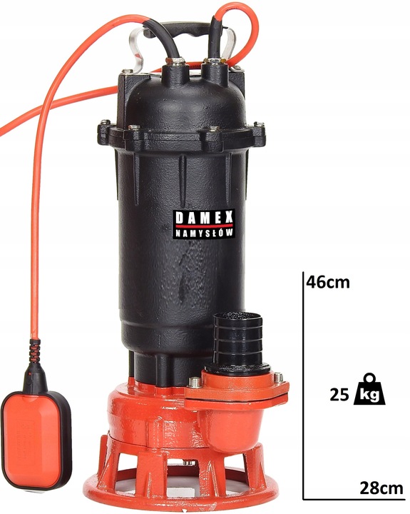 POMPA PX5000+ DO WODY BRUDNEJ ŚCIEKÓW SZAMBA ROZDRABNIACZ 100%MIEDŹ