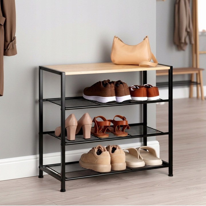 Regał PÓŁKA BUTY obuwie szafka organizer duży stojak 4-poziomowy
