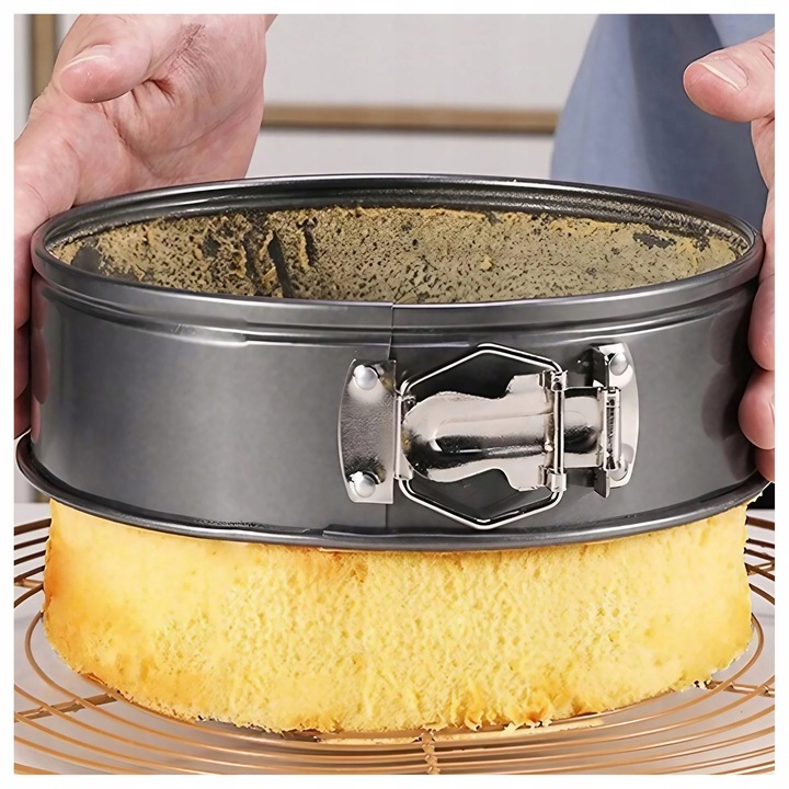 TORTOWNICA OKRĄGŁA 24cm 26cm 28cm FORMA BLACHA DO PIECZENIA CIAST TORTÓW