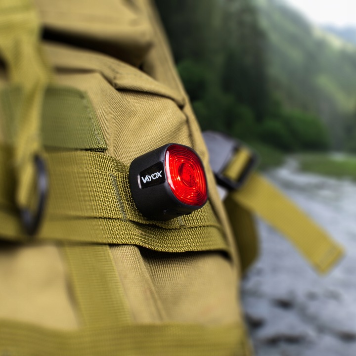 LAMPKA ROWEROWA TYLNA CZERWONA 17xLED WODOODPRONA MOCNA USB-C VAYOX