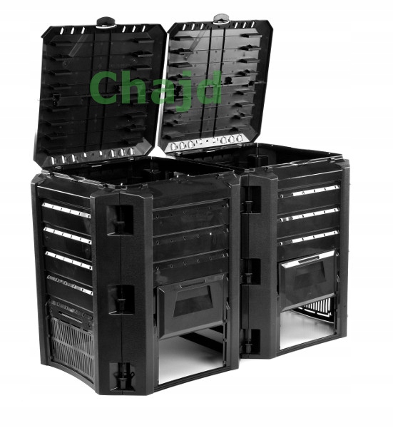 KOMPOSTOWNIK 800L DWUKOMOROWY POPRAWIONY MODEL NEW