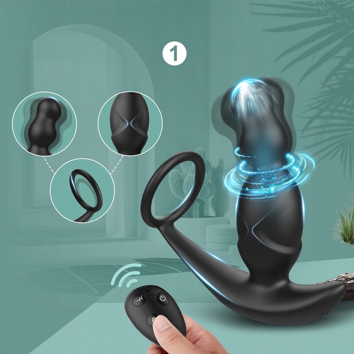 Obrotowy masażer prostaty 360° 5IN1