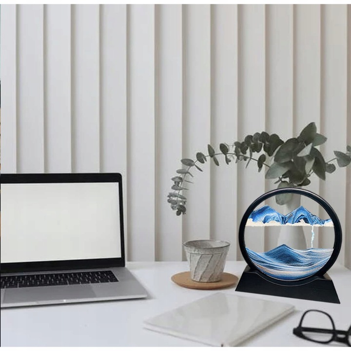 DYNAMICZNY PIASEK OBRAZ RUCHOMY 3D DEKORACJA OBRAZEK OZDOBA NA BIURKO