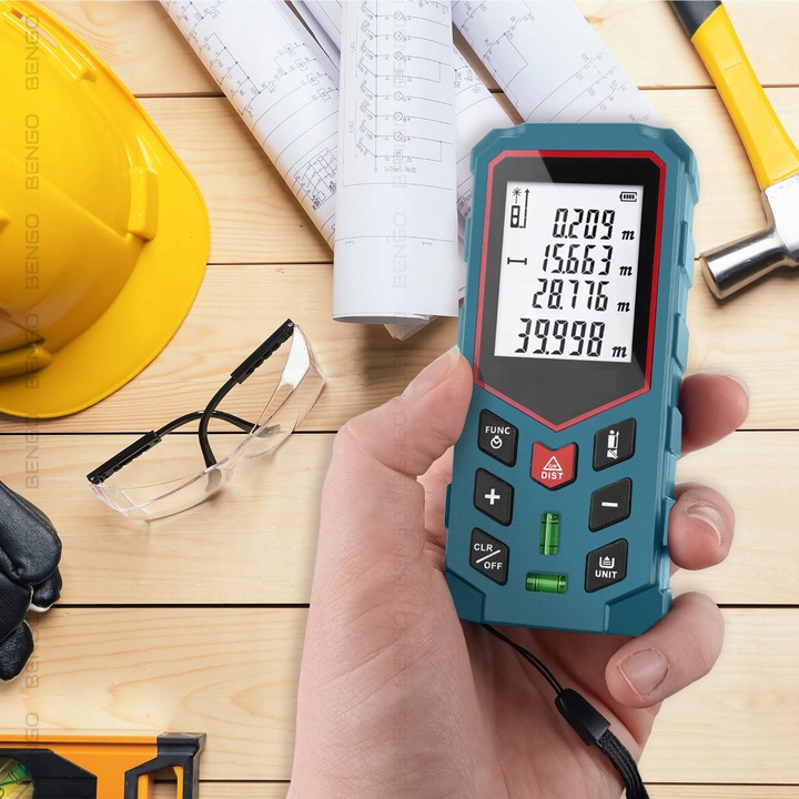 DALMIERZ LASEROWY POZIOMICA MIERNIK ODLEGŁOŚCI CYFROWY KĄTOMIERZ