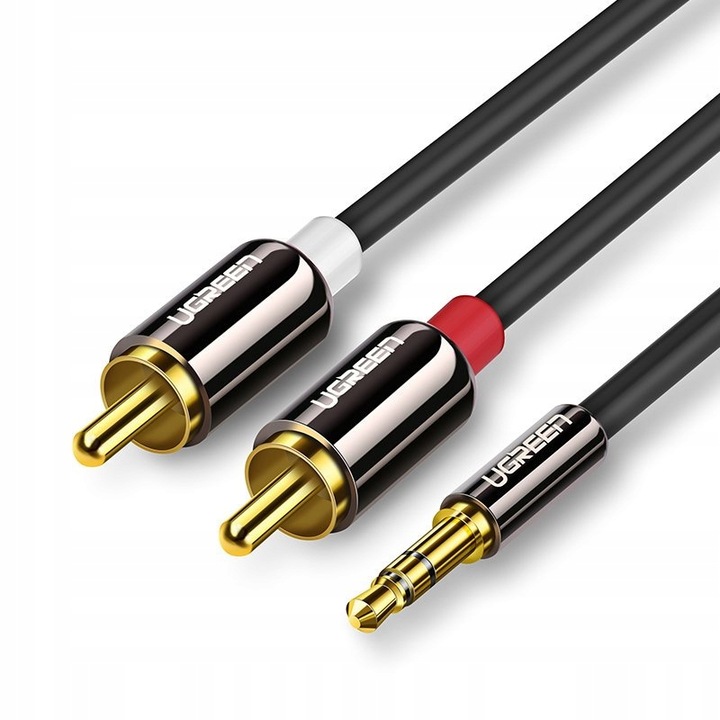 UGREEN KABEL PRZEWÓD AUDIO 3,5MM MINI JACK-2RCA 2M