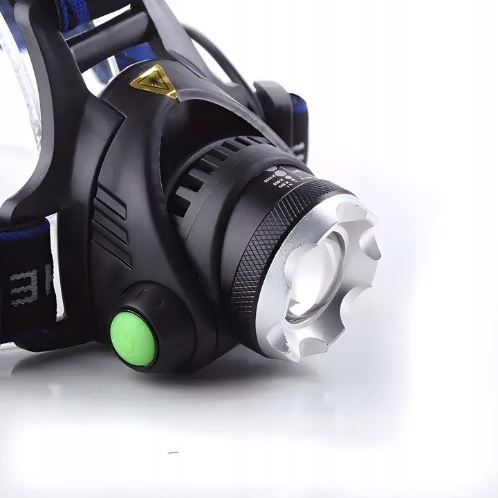 LATARKA CZOŁOWA LED ZOOM XML-T6 CREE LAMPKA CZOŁÓWKA ŁADOWARKA + AKUMULATOR