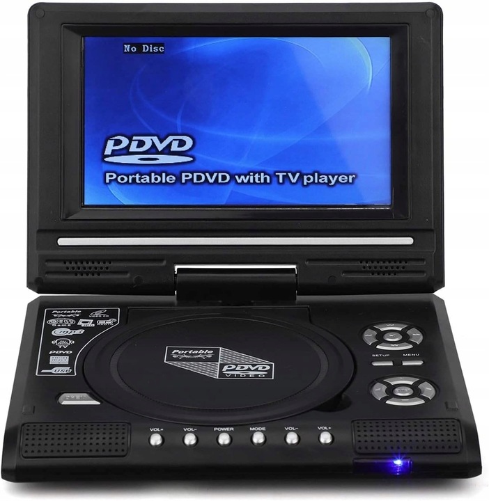 ODTWARZACZ DVD PRZENOŚNY SAMOCHODOWY FM KONSOLA