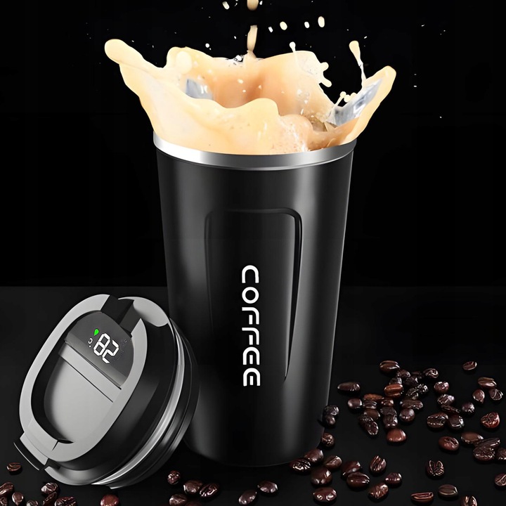 Kubek Termiczny Termos 510ml Wyświetlacz Ekran LCD SMART na Kawę Herbatę XL