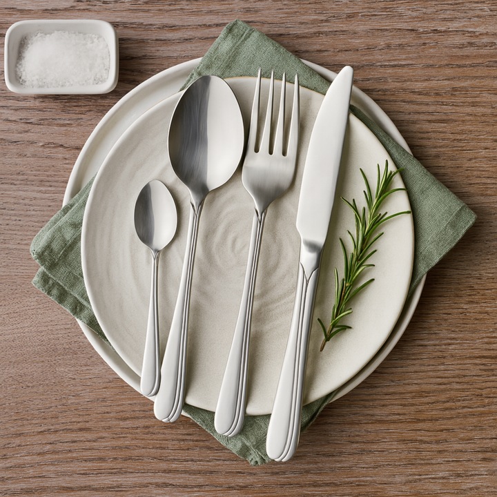 SZTUĆCE ZESTAW SZTUĆCÓW KOMPLET 24el dla 6 osob SOPHIE+PUDEŁKO POŁYSK