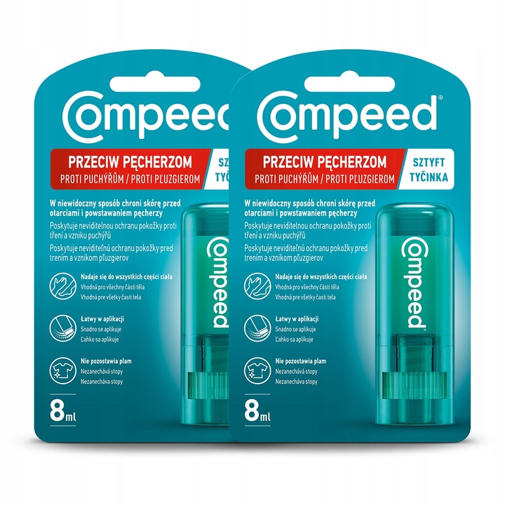 COMPEED sztyft przeciw pęcherzom i otarciom 8ml x2