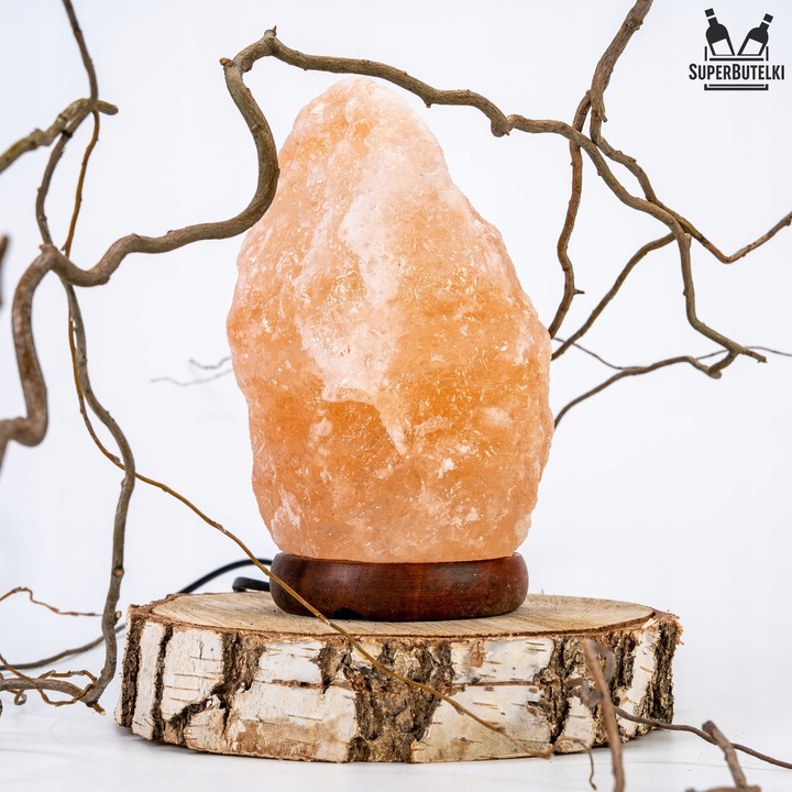 LAMPA SOLNA 3-5 kg sól himalajska JONIZATOR LAMPKA NOCNA Z SOLI NATURALNA