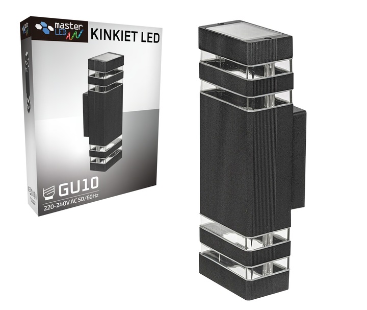 Lampa elewacyjna GU10 LED zewnętrzna kinkiet ogrodowy