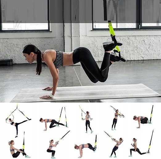 ZESTAW DO TRENINGU KALISTENIKI GUMY PASKI DO POMPEK DIPÓW PODCIĄGANIA 300kg