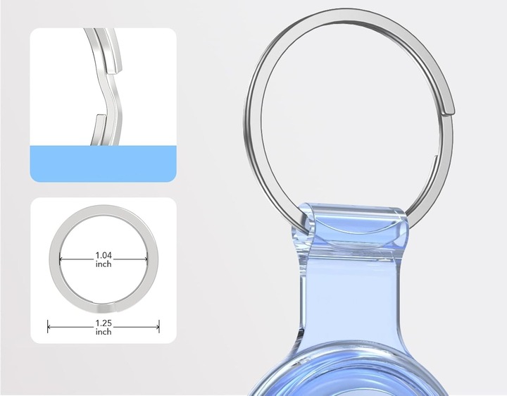 4x ETUI CASE NA LOKALIZATOR APPLE AIRTAG BRELOK + 4x FOLIA HYDROŻELOWA