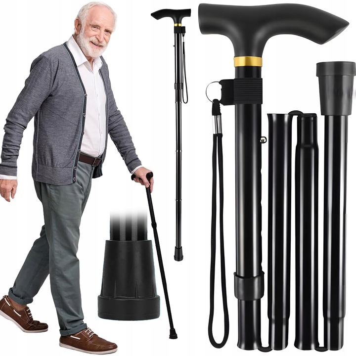 LASKA REGULOWANA TELESKOPOWA DLA SENIORÓW INWALIDÓW DO WPOMAGANIA CHODZENIA