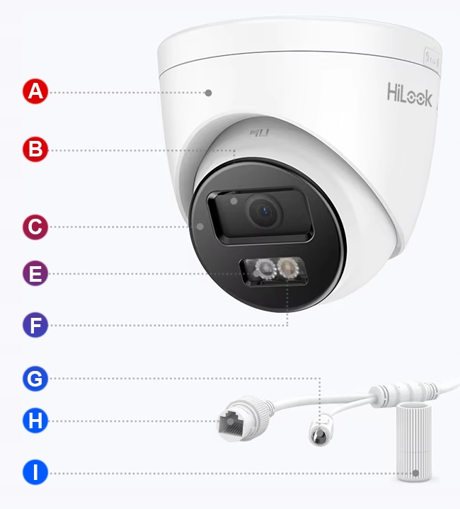 Kamera IP zewnętrzna 4K 8MPx IPC-T280HA-LUF/SL 2.8mm HiLook by Hikvision