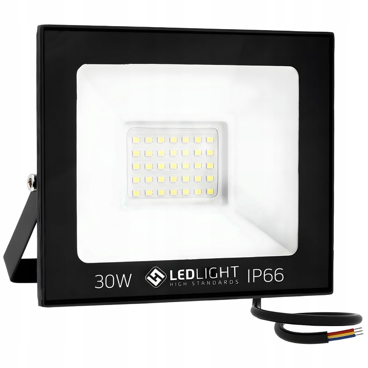 HALOGEN LED 30W LAMPA Reflektor Naświetlacz 6500K Slim ZEWNĘTRZNY