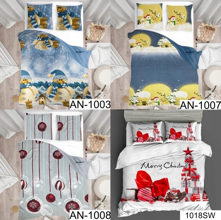 ZESTAW DWUSTRONNA POŚCIEL BAWEŁNA 200X220 + POSZEWKI KOMPLET NA ZAMEK WZORY