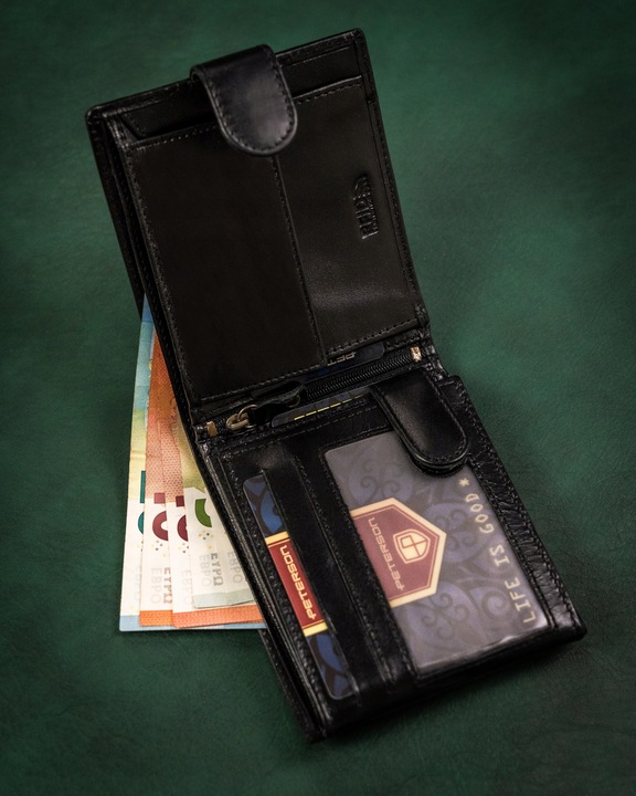 PETERSON męski portfel skórzany na prezent RFID