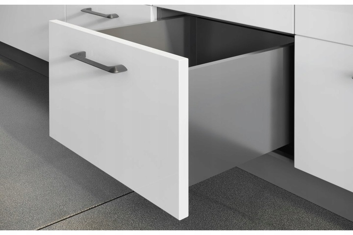 Szuflada GTV AXIS PRO H200 L500, cichy domyk, biały,