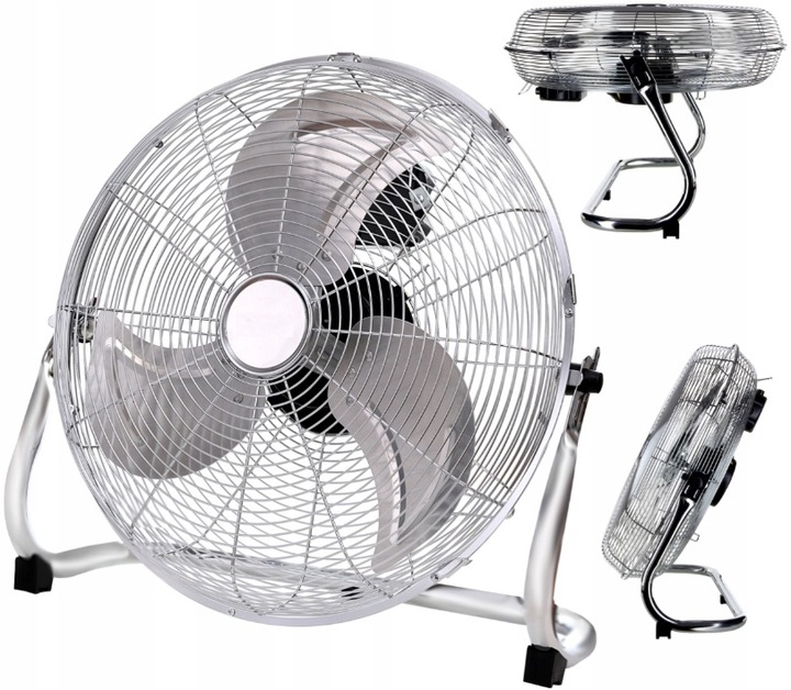 WENTYLATOR STOJĄCY WIATRAK PODŁOGOWY PRZEMYSŁOWY CYRKULATOR POWIETRZA 50W