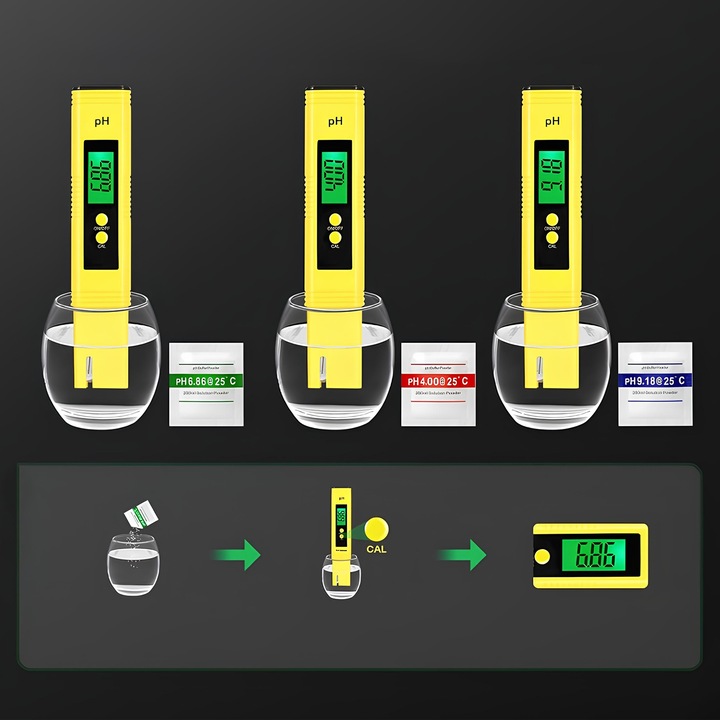 MIERNIK PH TESTER TWARDOŚCI WODY JAKOŚCI TDS EC FUNKCJA ATC TEMPERATURY