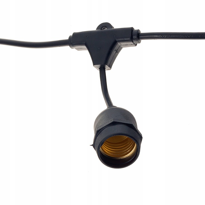 GIRLANDA OGRODOWA zewnętrzna ŁAŃCUCH ŚWIETLNY 15m + ŻARÓWKI 15x E27 LED