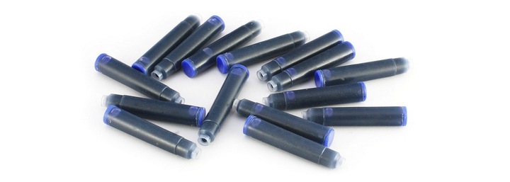 PIÓRO WIECZNE CAŁE METALOWE NA NABOJE + 15 NABOI