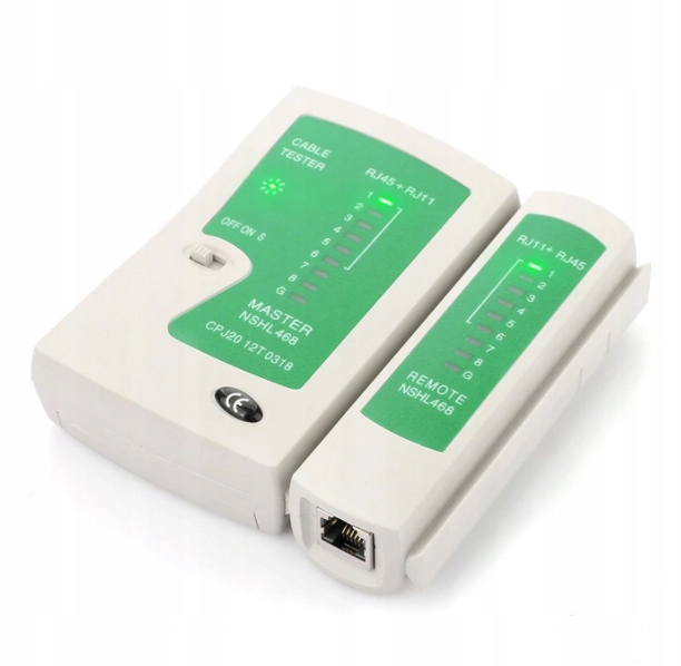 TESTER KABLI RJ45 ŚCIĄGACZ ZACISKARKA NARZĘDZ LAN3