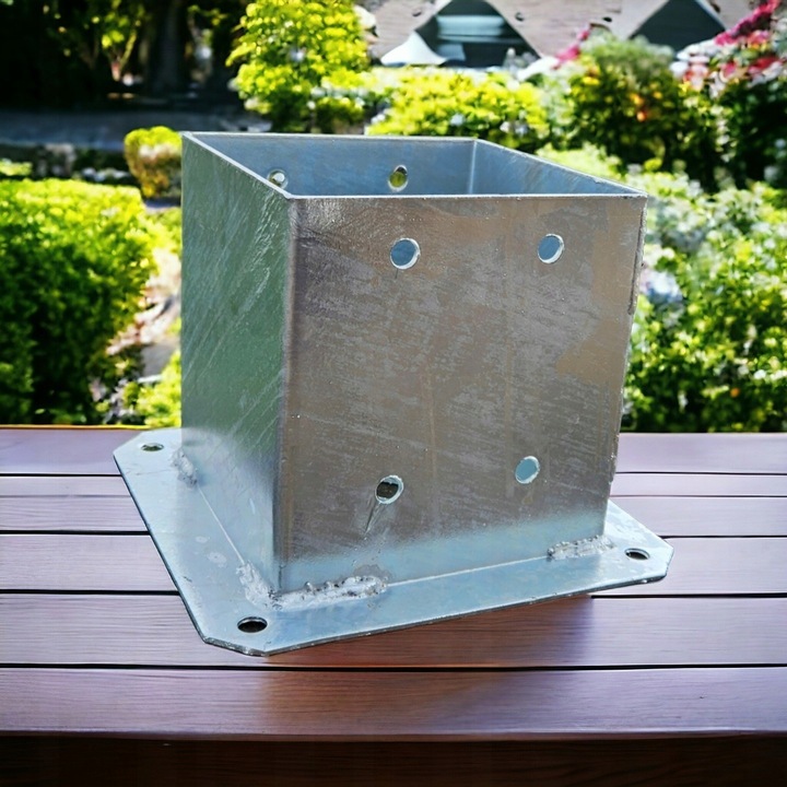 PODSTAWA SŁUPA PRZYKRĘCANA 14x14cm WSPORNIK KOTWA 140x140mm MOCNA GRUBA PL