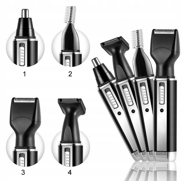 Trymer GOLARKA Kemei Maszynka do strzyżenia 4w1 do nosa brwi