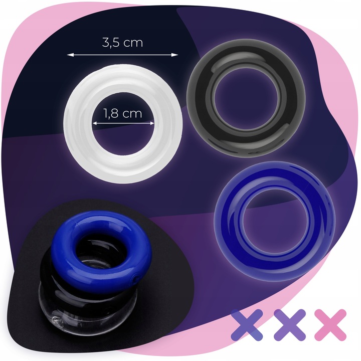 ŻEL INTYMNY LUBRYKANT nawilżający 200ml + ringi PIERŚCIENIE EREKCYJNE 3w1