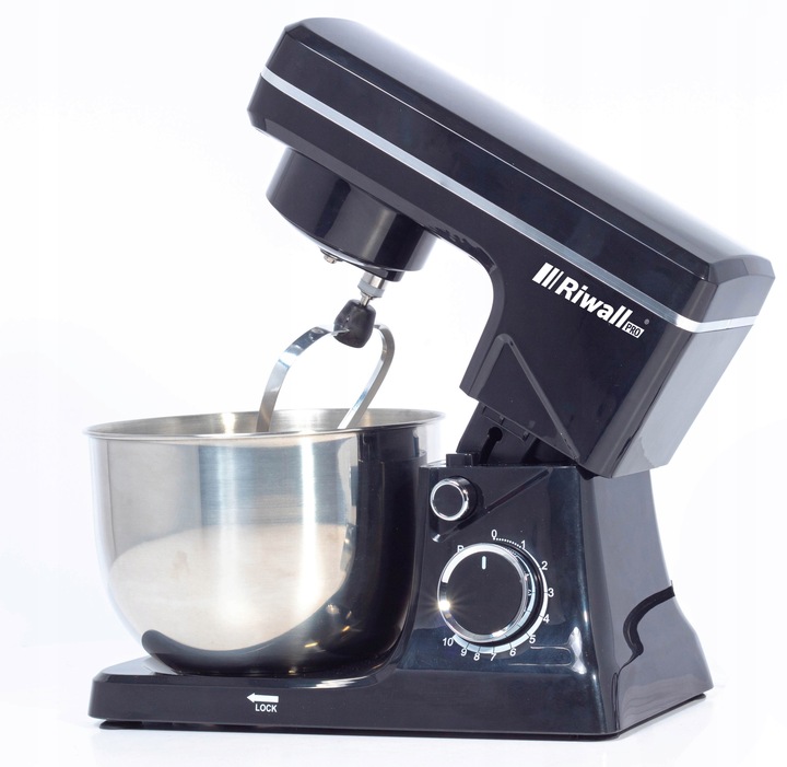 ROBOT KUCHENNY PLANETARNY MIKSER RIWALL 7w1 WIELOFUNKCYJNY 4L CZARNY
